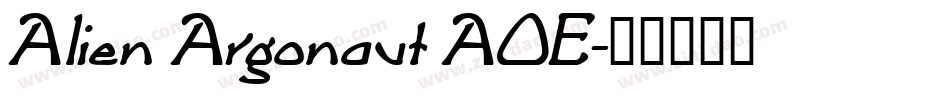 Alien Argonaut AOE字体转换